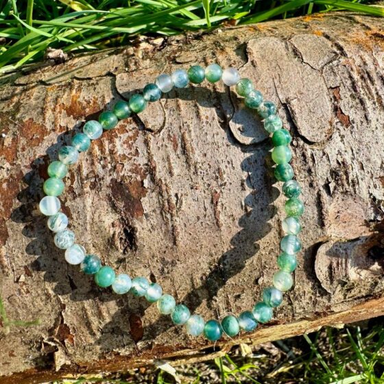 1226 Armband van mosagaat