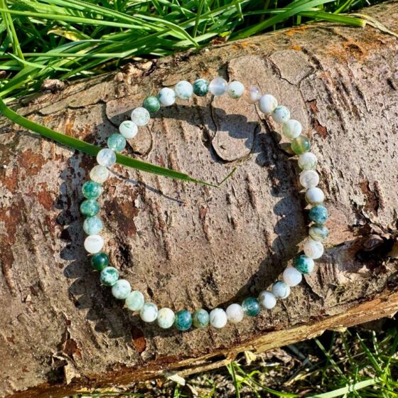 1228 Armband van mosagaat