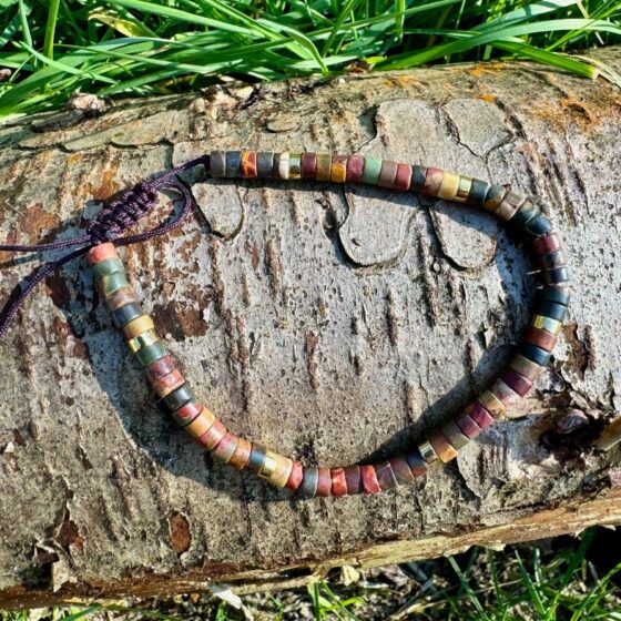 167 Armband van indian agaat