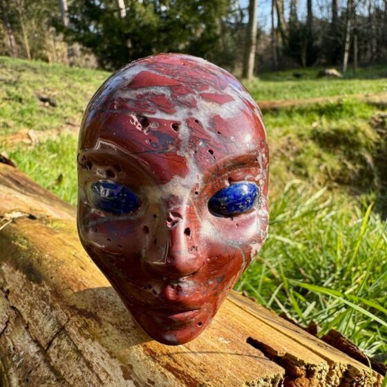 768 indian agaat elvenone met lapis lazuli ogen